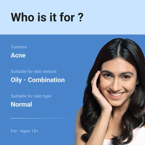 The Derma Co 1% Salicylic Acid Gel Face Wash with Salicylic Acid & Witch Hazel for Active Acne | 100 ml