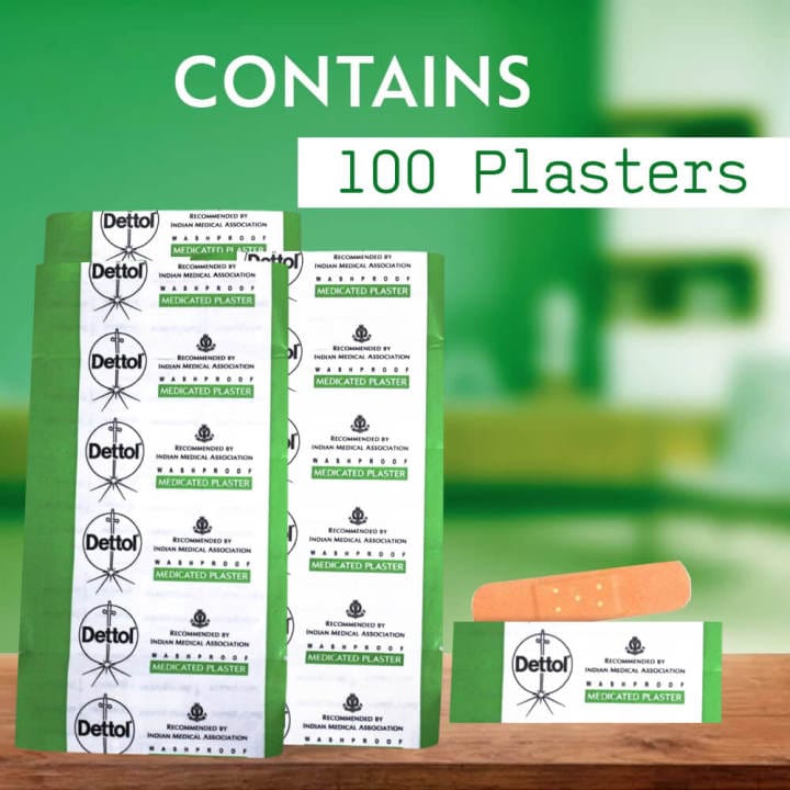Dettol Plaster Waterproof | 100-pc pack