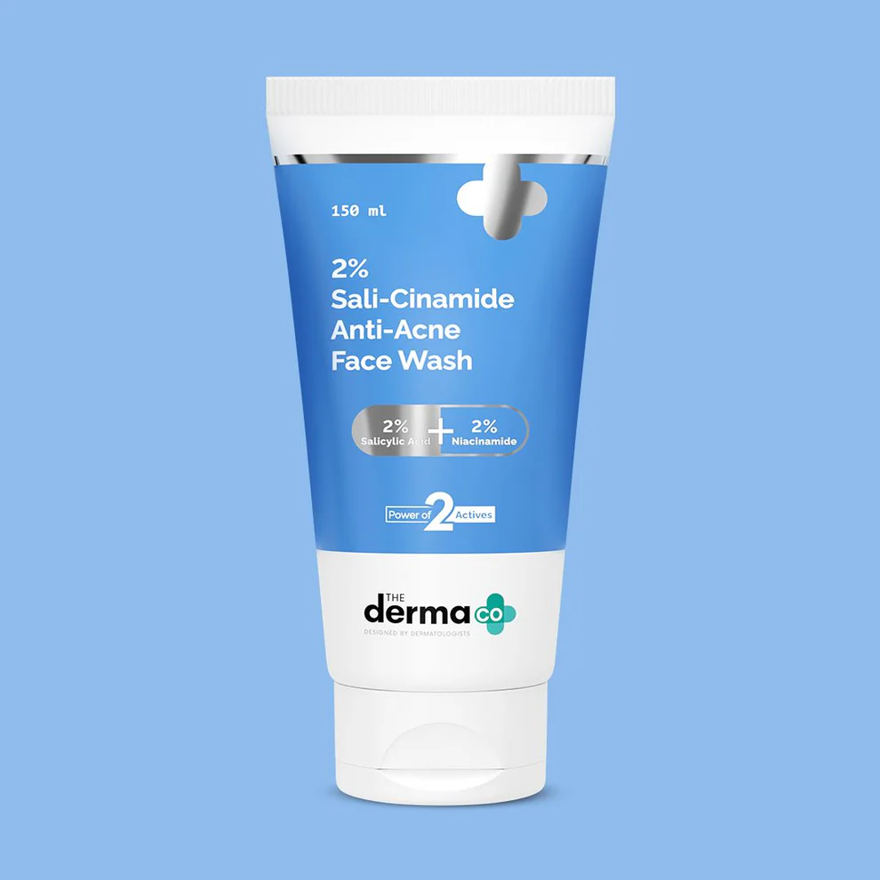 The Derma Co. Sali-Cinamide Anti-Acne Face Wash With 2% Salicylic Acid & 2% Niacinamide | 150ml