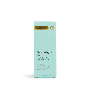 Face Facts Overnight Renew Sleep Elixir Facial Serum with Collagen, Ceramides, Q10 and Hyaluronic Acid, Vegan, 30ml