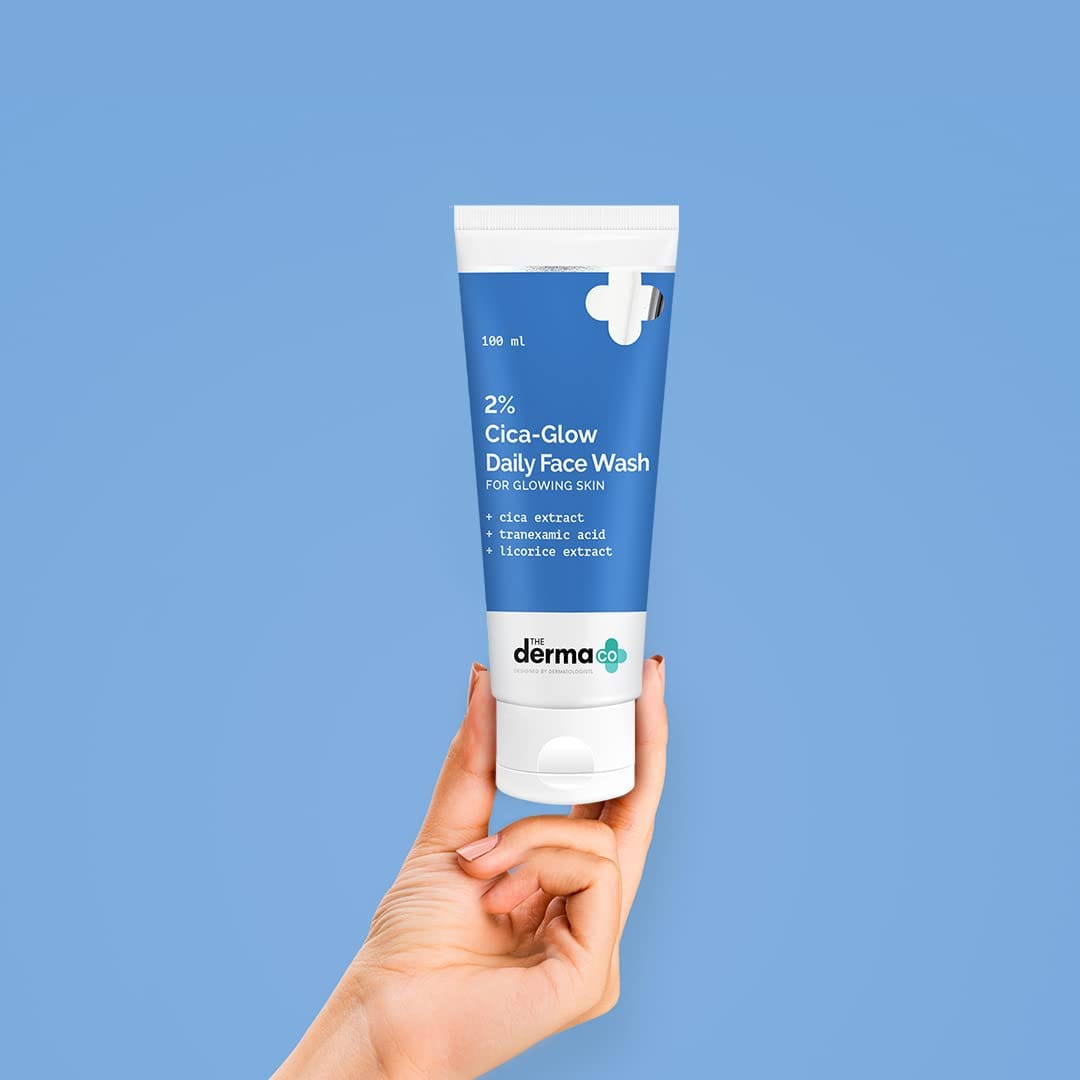 The Derma Co 2% Cica-Glow Daily Face Wash | 100ml