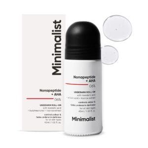 Minimalist Nonapeptide + AHA 6% Underarm Roll-On | 40ml