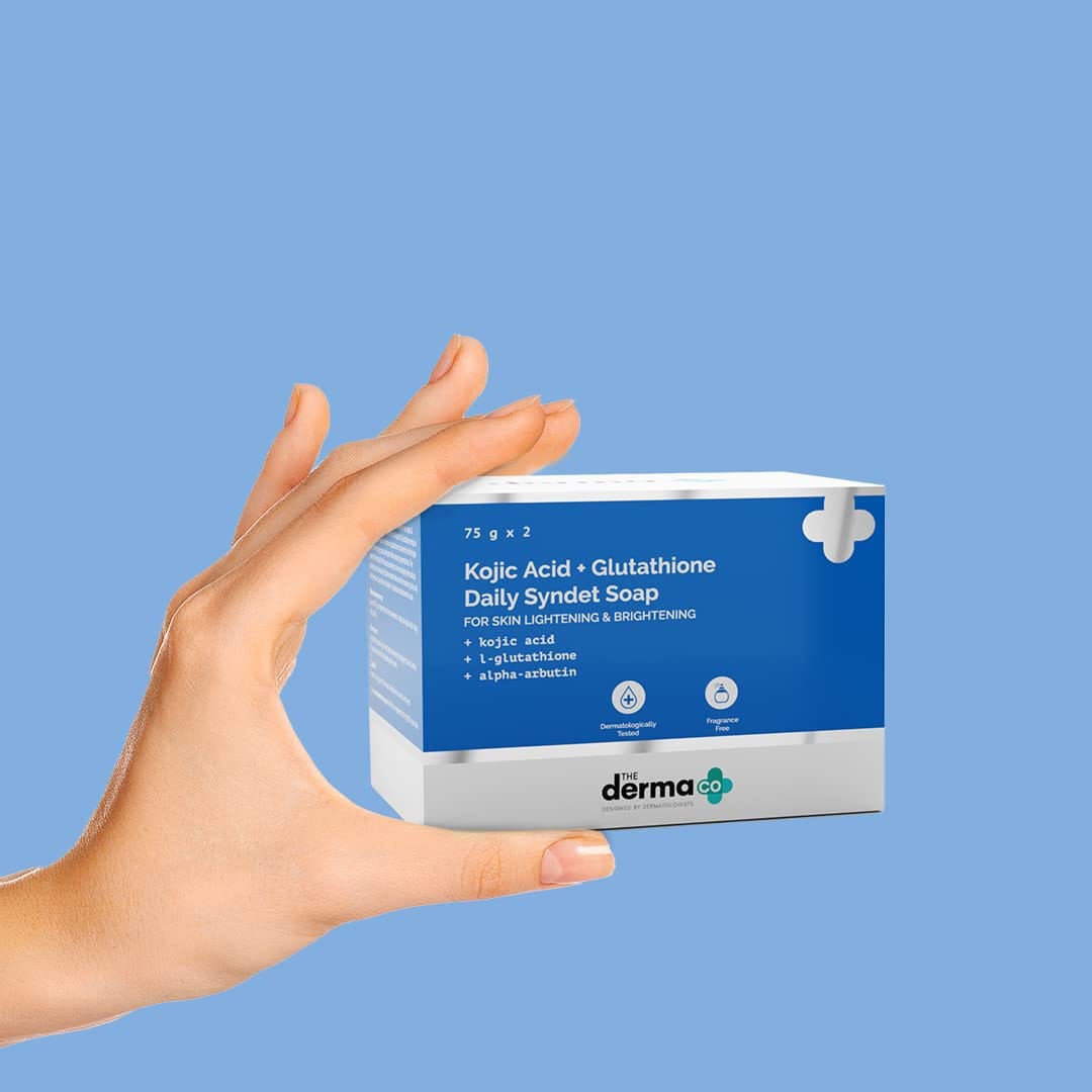 The Derma Co. Kojic Acid + Glutathione Daily Syndet Soap | 75gm (Pack of 2)