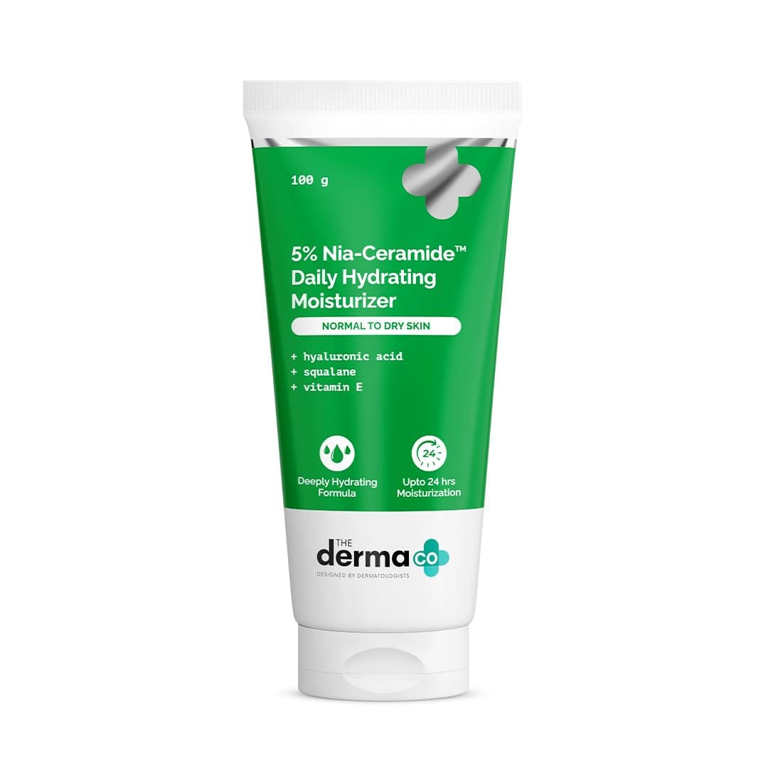 The Derma Co 5% Nia-Ceramide Daily Hydrating Moisturizer | 100 gm