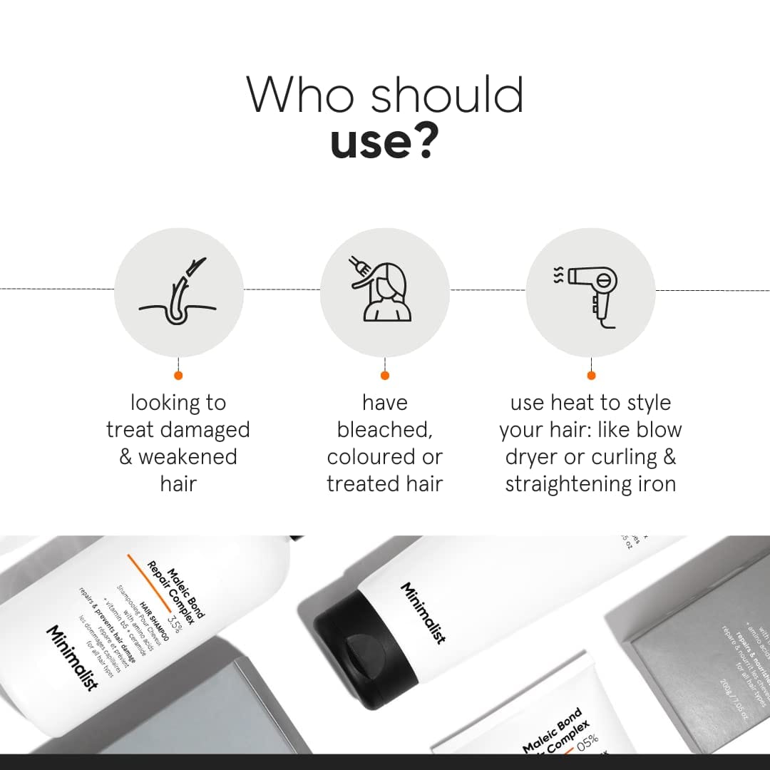 Minimalist Maleic Bond Repair Complex 5% Hair Mask | 200g