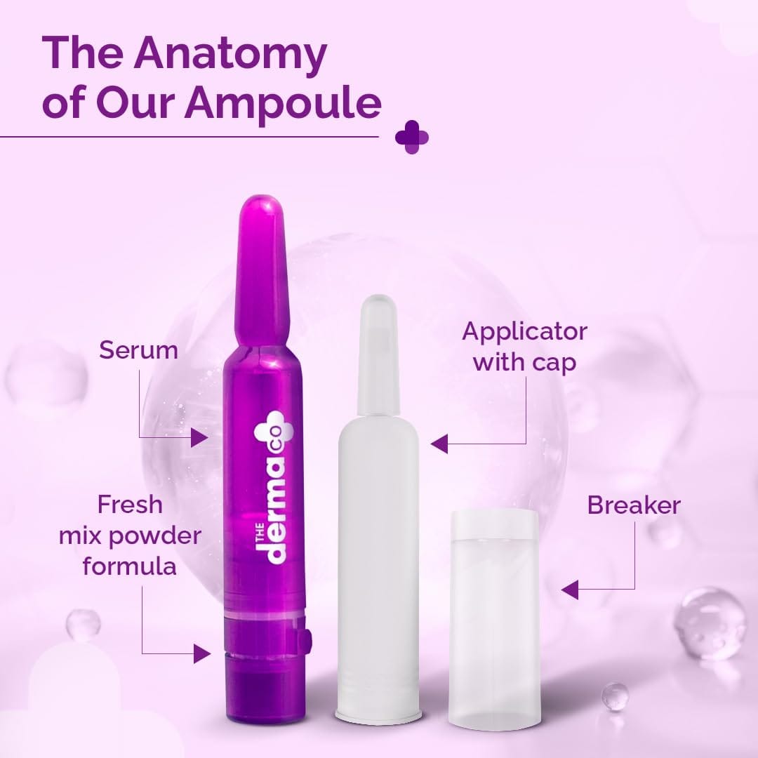 The Derma Co. 5% Glycolic + 2% Kojic Pigmentation Corrector Ampoule Kit | 14ml