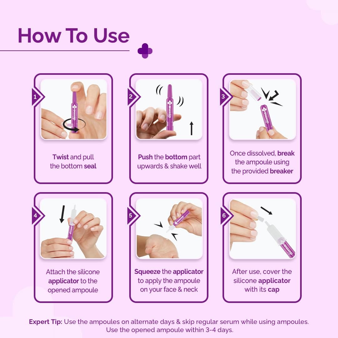 The Derma Co. 5% Glycolic + 2% Kojic Pigmentation Corrector Ampoule Kit | 14ml