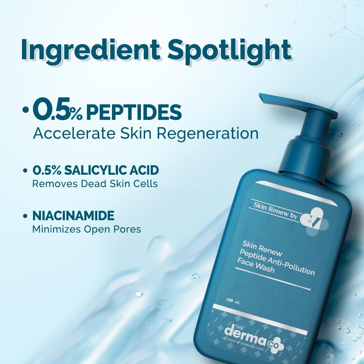 The Derma Co. Skin Renew Peptide Anti-Pollution Face Wash | 100ml