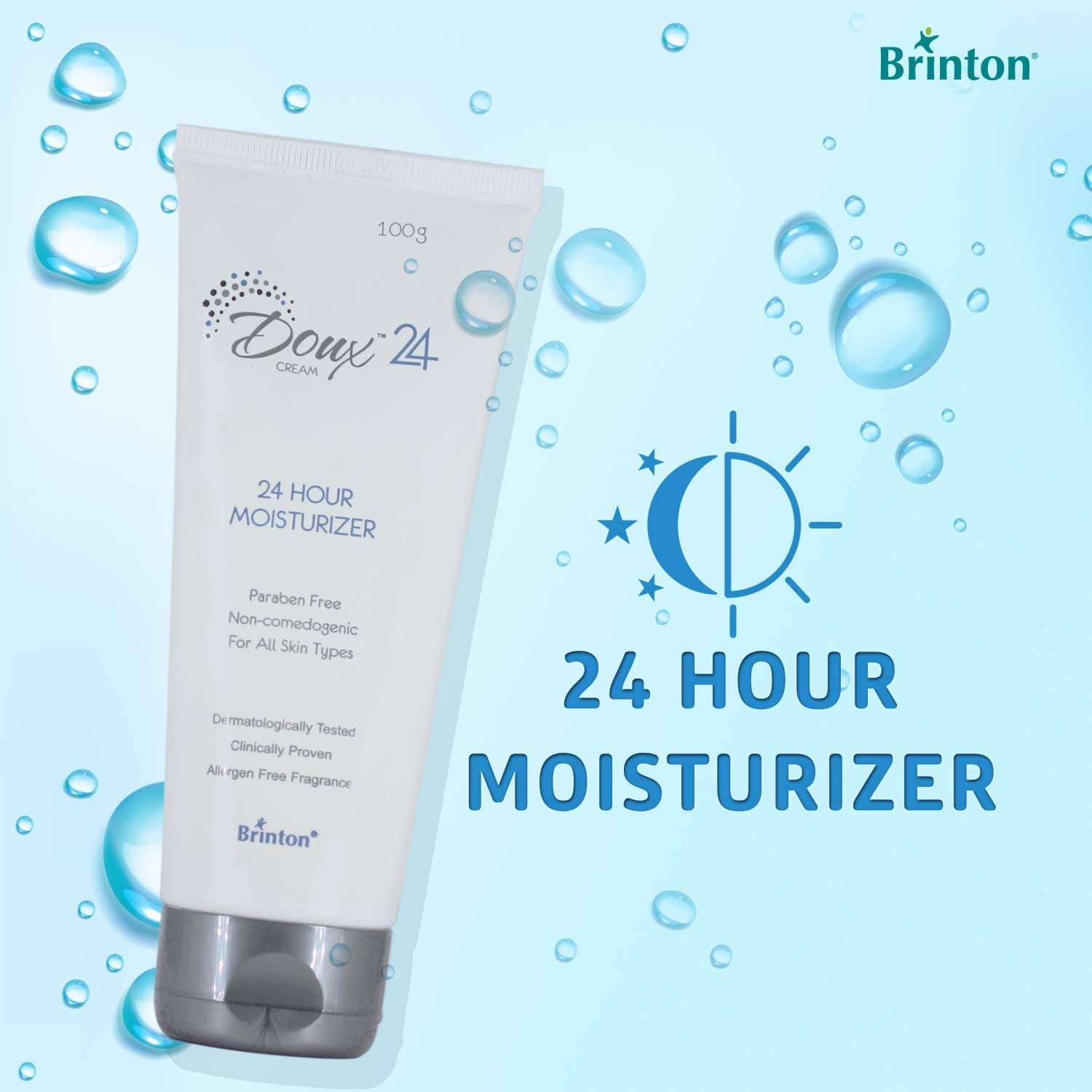 Brinton Doux 24 Hour Moisturizer Cream | 100g