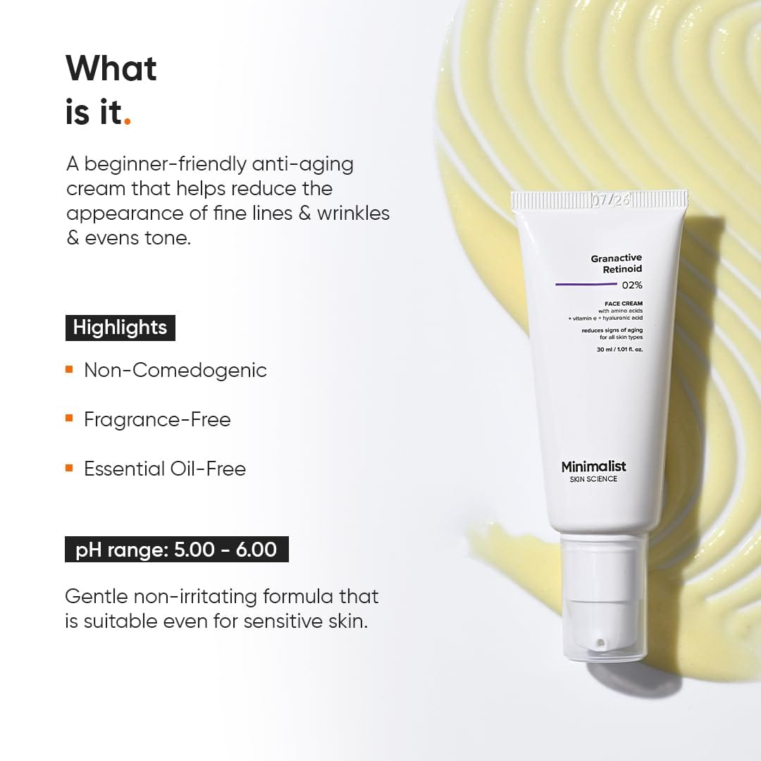 Minimalist Granactive Retinoid 2% Face Cream | 30ml