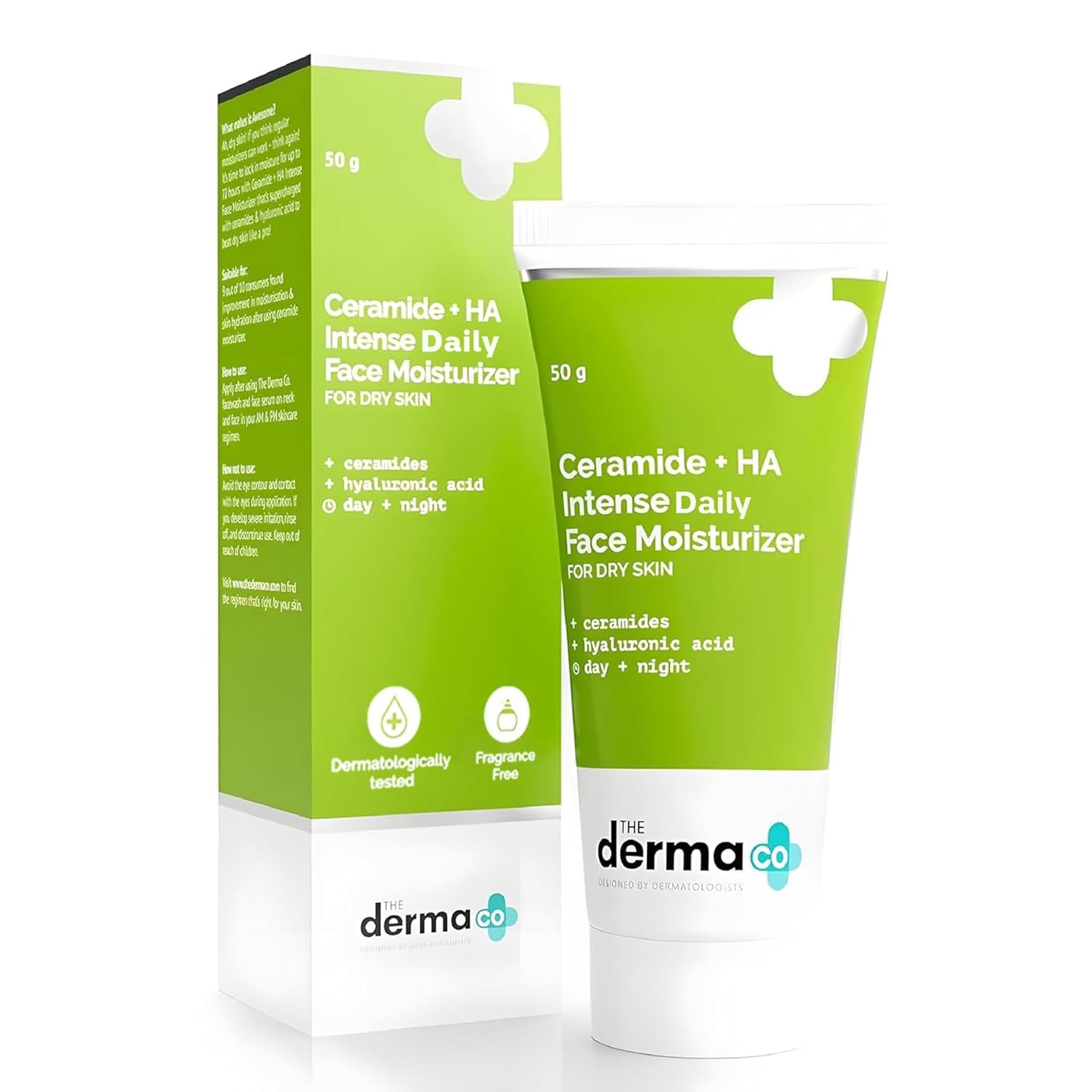 The Derma Co. Ceramide + HA Intense Daily Face Moisturizer | 50g