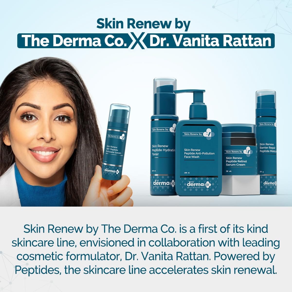 The Derma Co Skin Renew ABC Peptide Exfoliator Serum | 30ml