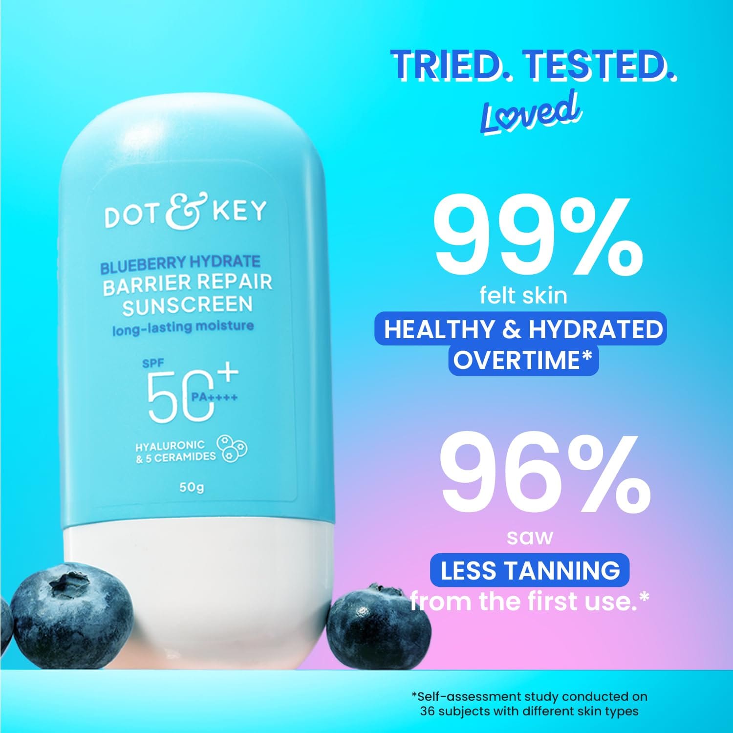 Dot & Key Blueberry Hydrate Barrier Repair Sunscreen SPF 50+ PA++++