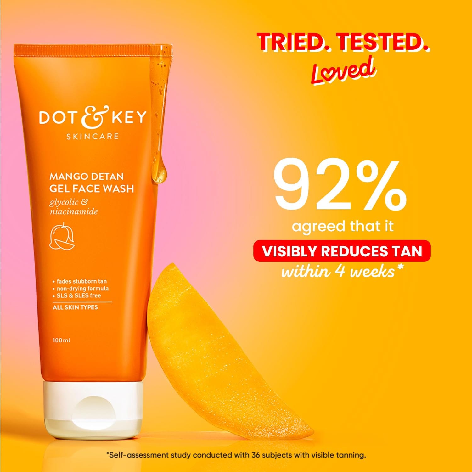 Dot & Key Mango Detan Gel Face Wash | 100ml