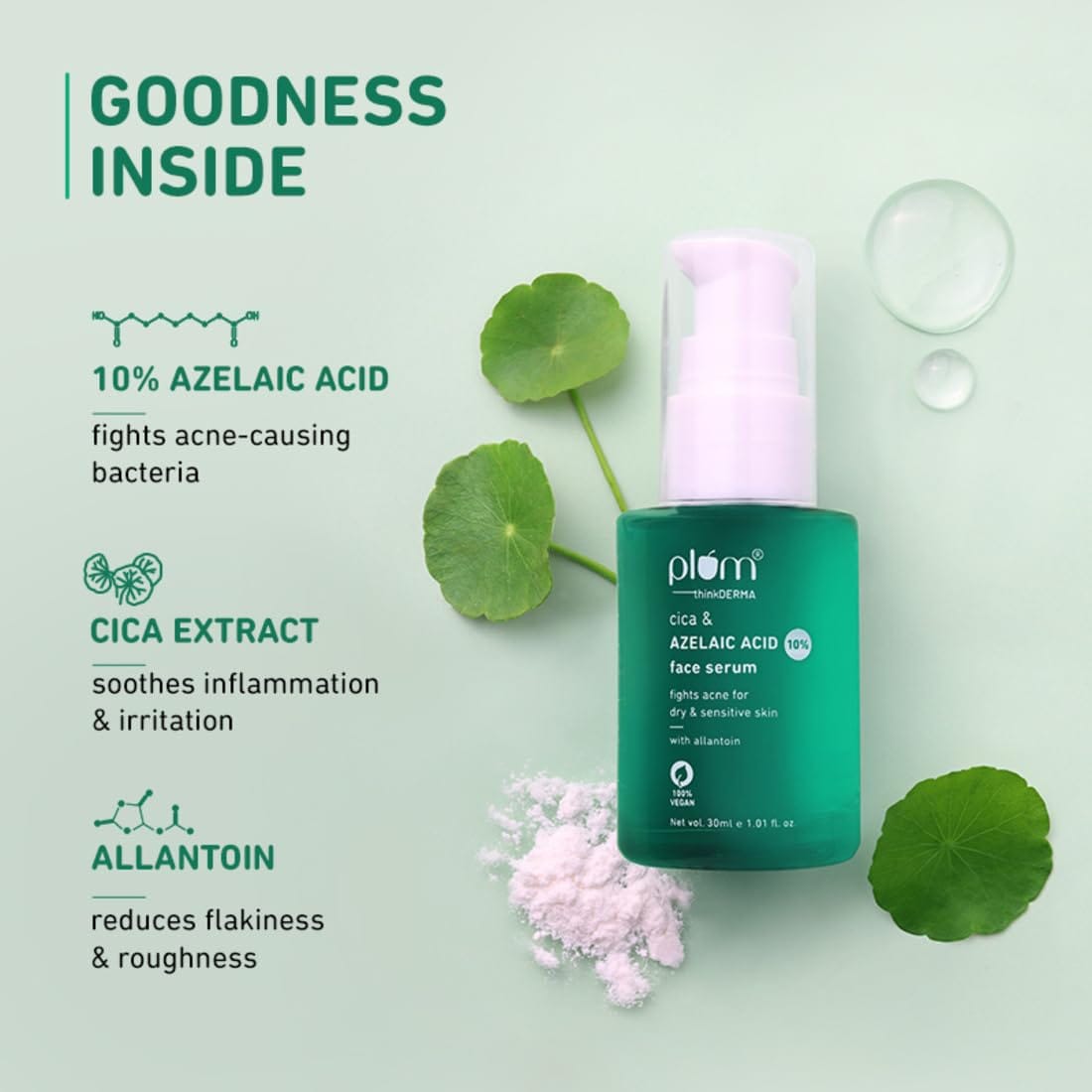 Plum 10% Azelaic Acid & Cica Face Serum | 30ml