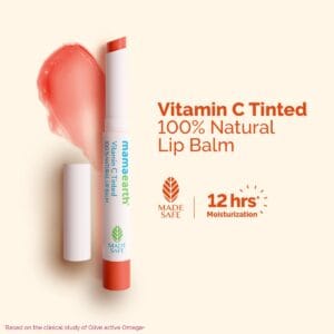 Mamaearth Vitamin C Tinted 100% Natural Lip Balm with Vitamin C & Honey | 2g