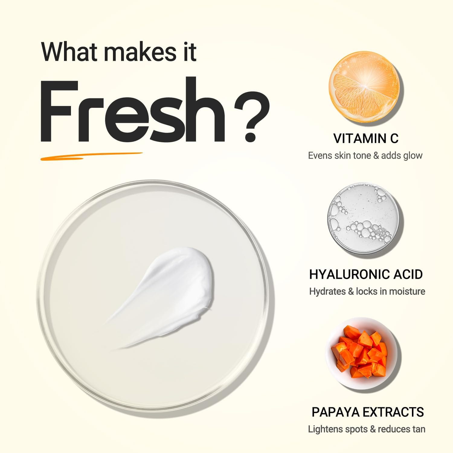 Aqualogica Glow+ Dewy Sunscreen SPF 50 PA++++ with Papaya & Vitamin C | 50g