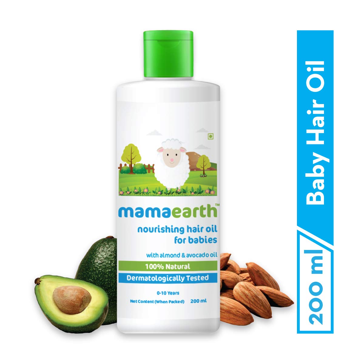Mamaearth Nourishing Baby Hair Oil, with Almond & Avocado Oil | 200ml