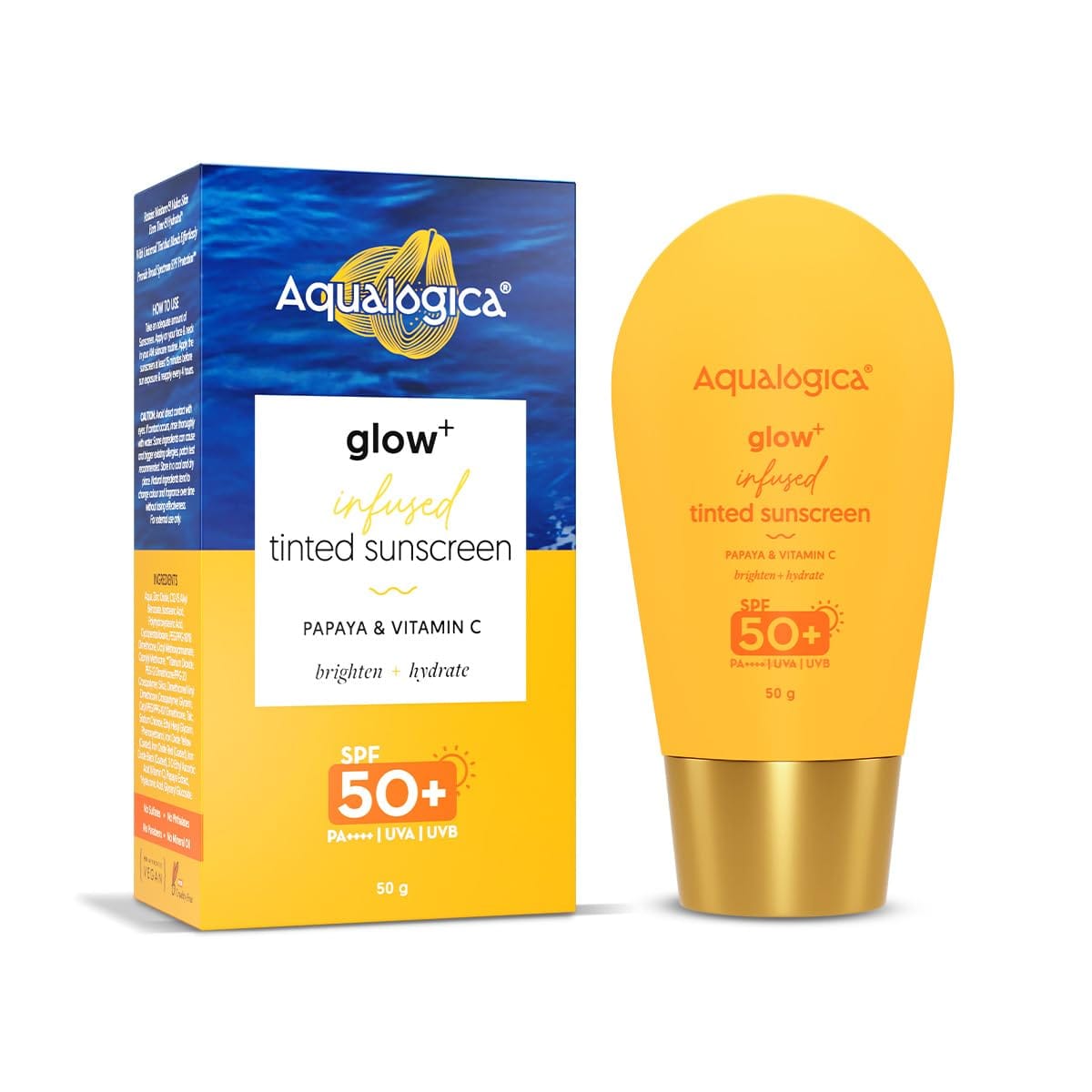 Aqualogica Glow+ Infused Tinted Sunscreen | 50gm
