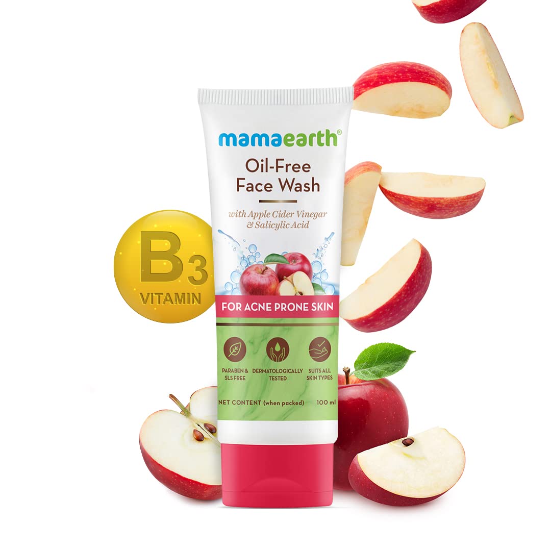 Mamaearth Oil Free Face Wash for Oily Skin with Apple Cider Vinegar | 100ml
