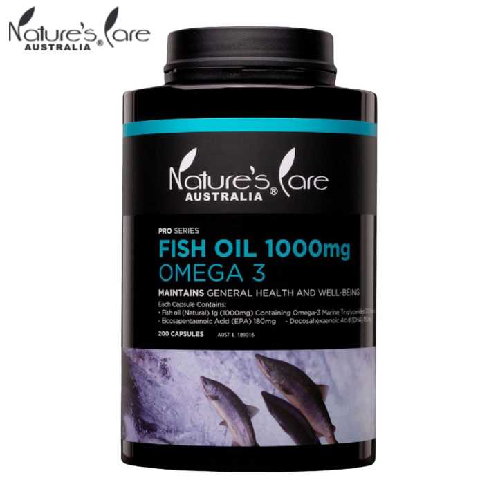Nature's Care Australia Fish Oil | Omega 3 | 1000mg | 200 Capsules